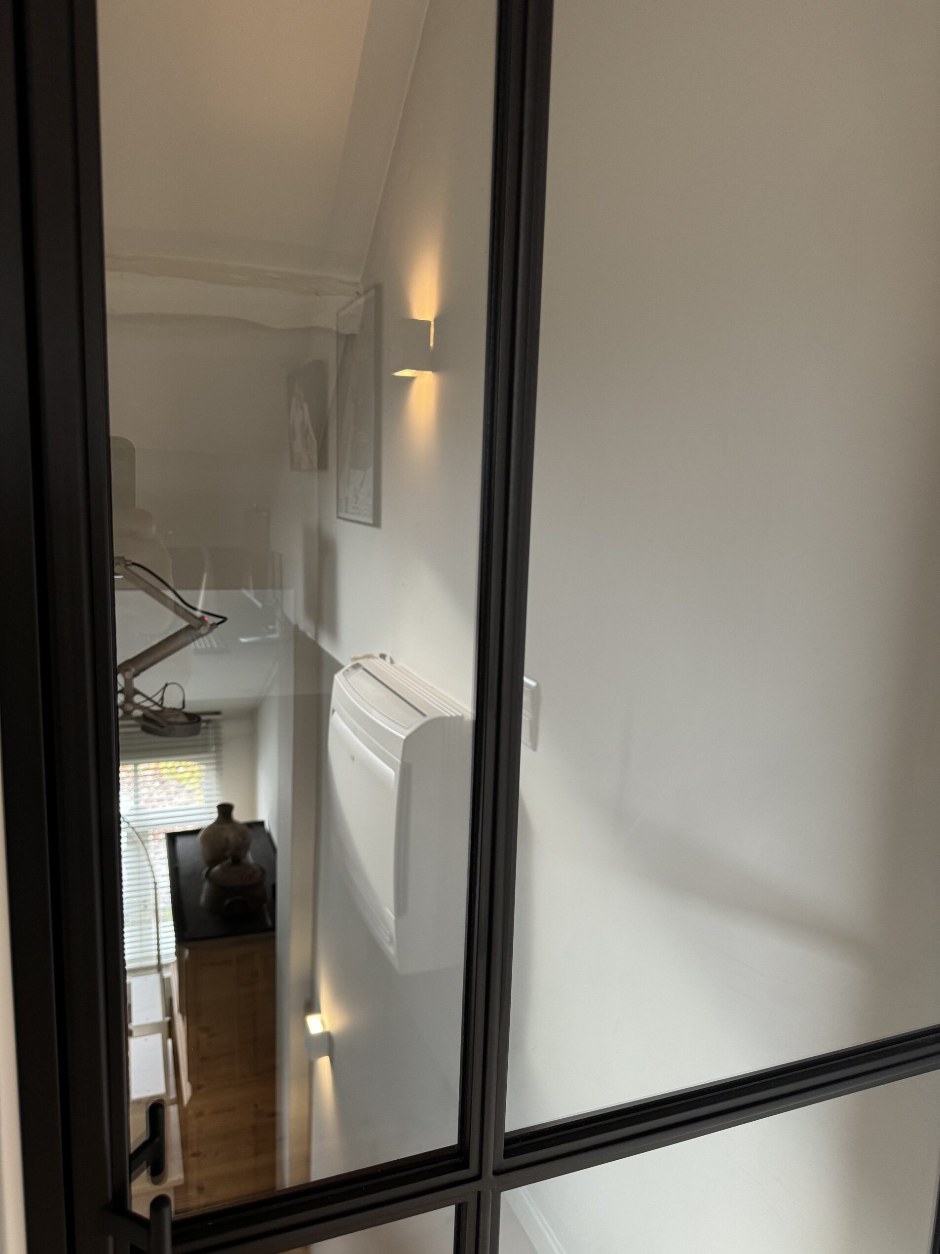 Beglazing stalen deur